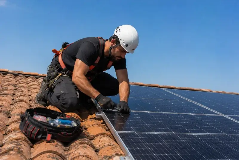 Maintenance et monitoring de panneaux solaires à Inzinzac-Lochrist